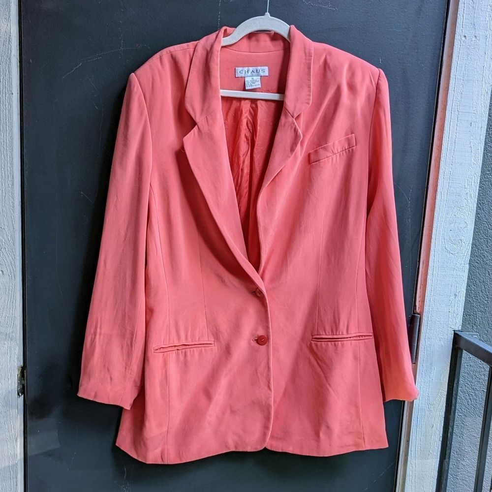 Chaus Oversized Blazer Coral